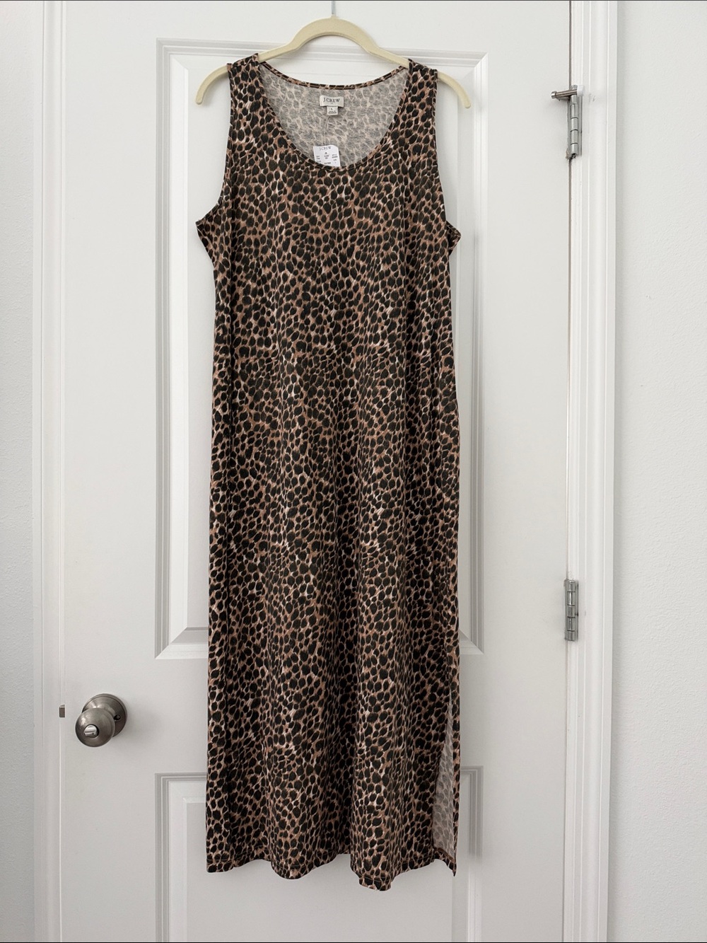 JCrew Leopard Midi Dress